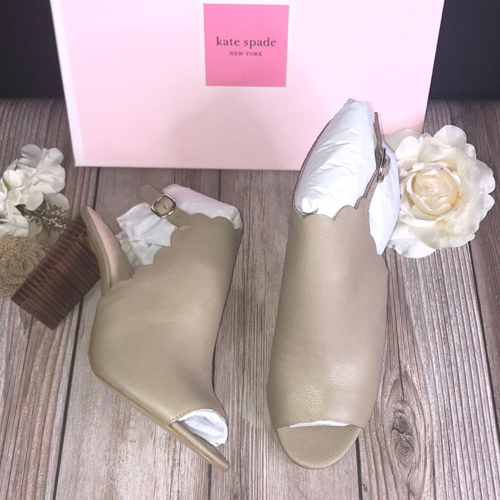 Kate Spade Beige Leather Shooties 10M